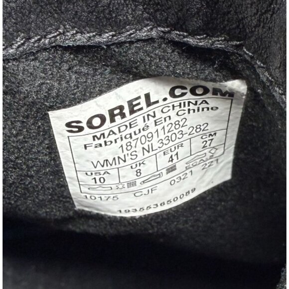 Sorel Brown Leather Chunky Block Heel Ankle Boots Womens Size 10 Blake Chelsea - Picture 7 of 9